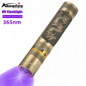 Alonefire SV65 365nm Rechargeable UV Flashlight Violet Ultraviolet Blacklight Torch Portable For Detector Dog Urine Pet Stains Bed Bug