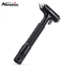 Alonefire X46 LED Flashlight car safety hammer three-in-one multi-function car escape window breaker car safety supplies torch