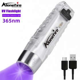 Alonefire S12UV 365nm LED UV Flashlight Ultraviolet Torch Mini UV Black Light Pet Urine Stains Detector Scorpion