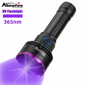 Alonefire SV83 30W Ultra Violet uv flashlight Black Light Rechargeable 365nm Ultraviolet for Pets Stain Hunting Marker Use 21700 battery