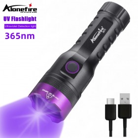 Alonefire SV71 20W Ultraviolet 365nm Blacklight flashlight Fluorescent Detector for Pet Urine Dry Stains Uranium Glass Money Check Resin Curing