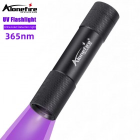 Alonefire SV69 Mini UV LED Flashlight 365nm Portable Ultraviolet Black Light Torch Pet Urine Stains Scorpion Detector Lamp