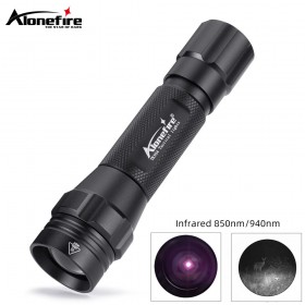 Alonefire TK504 LED IR 850nm 940nm LED Infrared Hunting Flashlight Adjustable Focus Night Vision IR Light Torch Max.1000 Meters