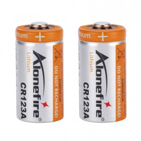 Alonefire CR123A 3V 1500mAh Original High capacity lithium Battery