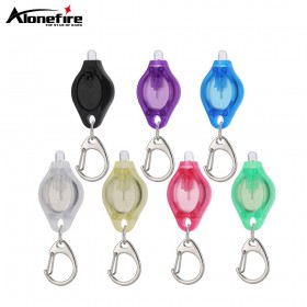 Alonefire F6 Ultra Bright Mini LED Keychain Flashlight Key ring light White Light Repair Emergency Light Astigmatism Light White Ligh