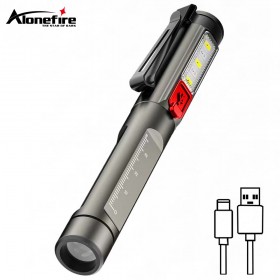 Alonefire P31 Portable LED Flashlight Work Light Medical First Aid Pen Torch With Pupil Gauge Measurements Doctor Nurse Diagnosis