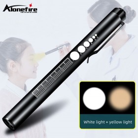 Alonefire P32 Waterproof USB Chargeable LED Flashlight Powerful Rechargeable Torch Pen Flashlight For doctors