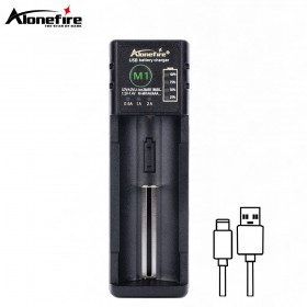 Alonefire M1 AA/AAA Rechargeable Battery Charger,1.2V 3.7V 3.2V NiMH 18650 26650 16340 10440 25500 Lithium Battery Charger