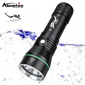 Alonefire DV80 P50 Dive Underwater 100Meter Diving LED Flashlight Torches Use 18650 OR 26650 Battery