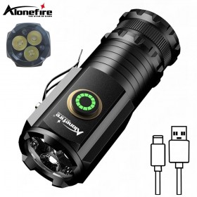 Alonefire X23 Outdoor led Flashlight USB C Rechargeable LED Lampwith Magnet Camping Multifunction Portable Lighting Lights
