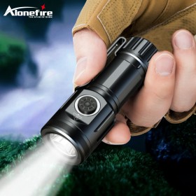 Alonefire X49 super bright LED flashlight Type-C Rechargeable Torch Light Tactical Lamp For Camping Emergency Power Bank Lantern