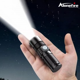 Alonefire X50 Portable Rechargeable Zoom LED Flashlight P200 Flash Light Torch Lantern 3Modes Camping Light Mini Led Flashlight