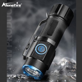 Alonefire X66 P50 LED Mini Flashlight 5mode Tactical Torch Small Handheld Light for Outdoor Emergency Camping Fishing Work Lights