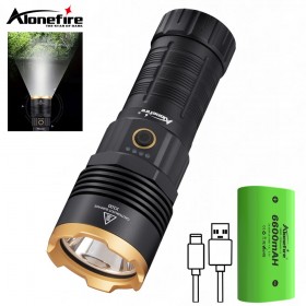Alonefire X100 Strong Light Lantern High Power LED Flashlight USB Rechargeable Powerful Camping Torch Super Bright Long Range Lamp Outdoor Fishing
