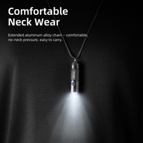 Alonefire X58 EDC Mini Flashlight Rechargeable Keychain Flash light LED Camping Lamp Pocket Portable Torch Hiking Self Defense