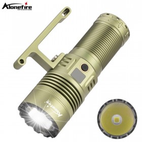 AloneFire XT5 15000Lumens LED Strong Light Flashlight Portable Rechargeable Lamp Built-in Battery Long Range Tactical Lantern Outdoor Lights