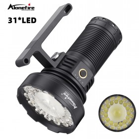 AloneFire XT31 10000LM Rechargeable 31*LED Flashlight Strong Light Explosive Light Ultra Long Endurance High Power Hand Light Outdoor Wilderness Camping