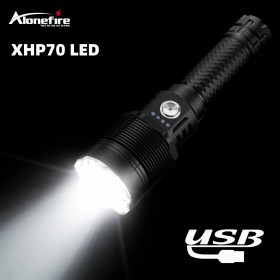Alonefire SV139 High Strong Power Rechargeable LED Flashlights Magnetic Tactical Torch Handheld Hunting for Emergency Hiking Camping Fishing