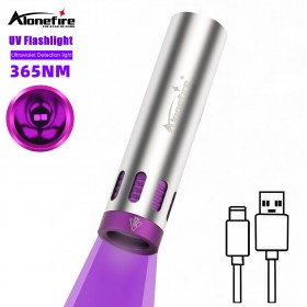 Alonefire SV152 10W Powerful Dual-core 365nm UV Flashlight Black Light Ultraviolet Purple Torch For Pet Cat Dog Urine Money Ore Fluorescence Detection