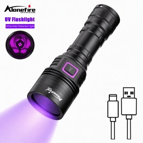 Alonefire SV151 Ultraviolet UV Flashlight 20W 365nm Torch Purple Light Fluorescent For Pet Urine Stains Scorpions Detector Resin Curing