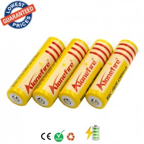 AloneFire 4pcs 18650 battery 3.7V 4200mAh Li-ion Rechargeable Battery for T6 Flashlight batteries